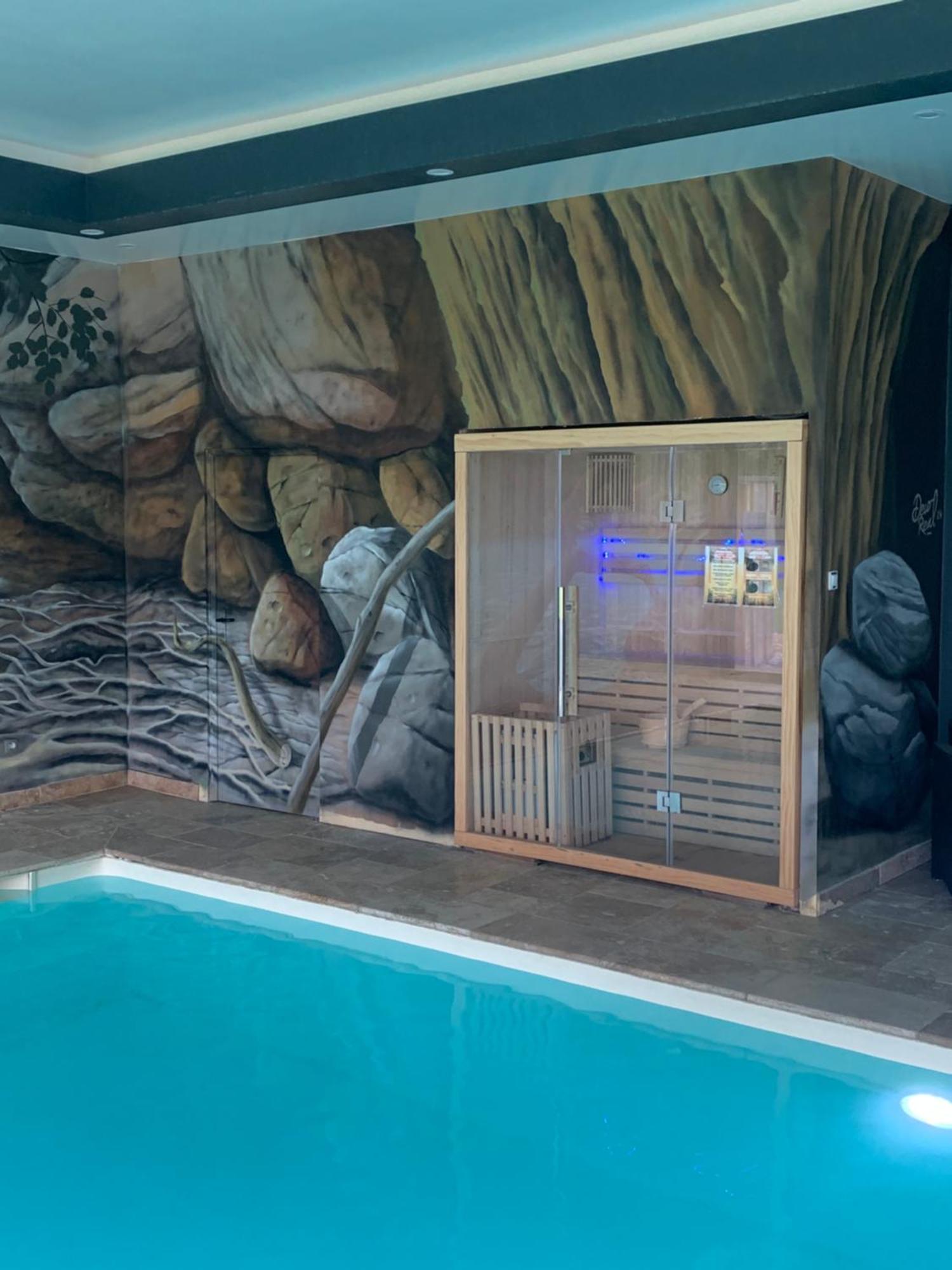 Cottage Piscine Interieure31Degres Zoo La Fleche24H Du Mans Clermont-Creans Экстерьер фото